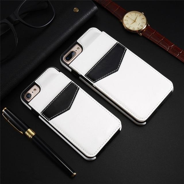 Retro Flip Cover  Card Slot Holder Phone Cases For iPhone XS XS Max XR Plus