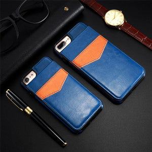 Retro Flip Cover  Card Slot Holder Phone Cases For iPhone XS XS Max XR Plus