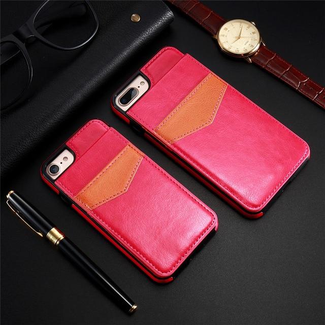 Retro Flip Cover  Card Slot Holder Phone Cases For iPhone XS XS Max XR Plus