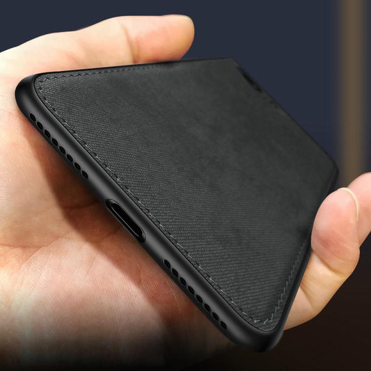 New Fabric Ultra-thin Canvas Silicon Phone Case For iphone  X Xs Max Xr