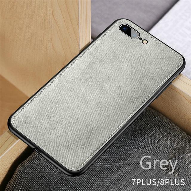 New Fabric Ultra-thin Canvas Silicon Phone Case For iphone  X Xs Max Xr