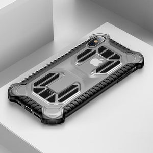2018 Soft Silicone + Plastic Hybrid Phone Case For iPhone