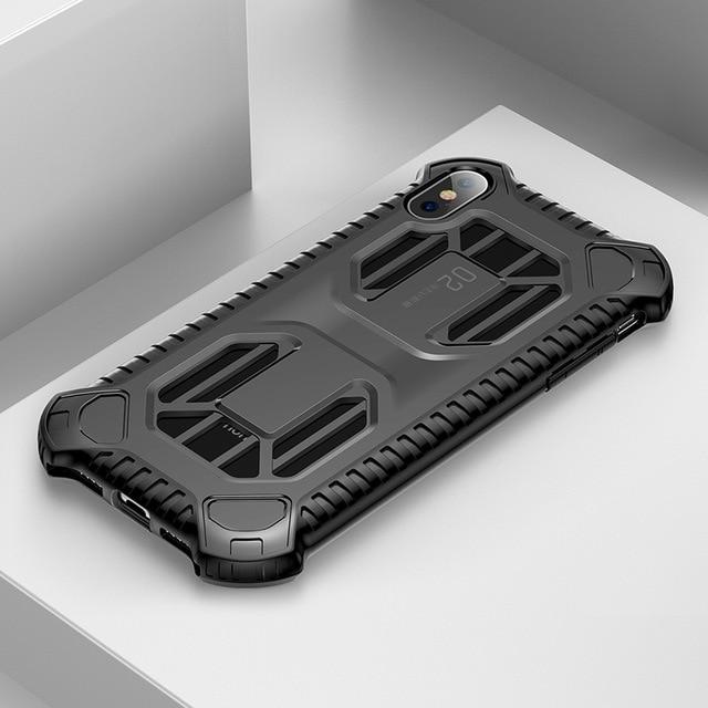 2018 Soft Silicone + Plastic Hybrid Phone Case For iPhone