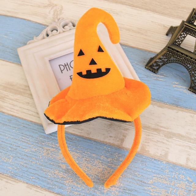 Halloween variety of cute headbands Pumpkin bat hats adult children Halloween party dress up hair accessories