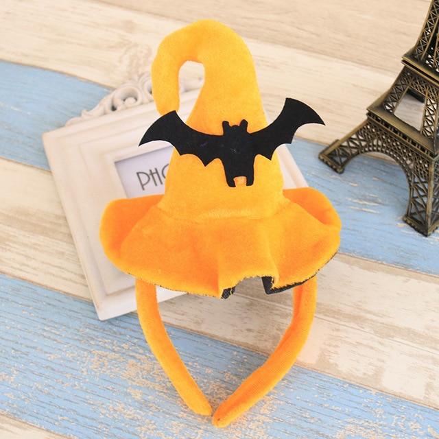 Halloween variety of cute headbands Pumpkin bat hats adult children Halloween party dress up hair accessories