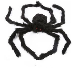 2018 New Halloween Horrible Big Black Furry Fake Spider  Creep Trick Or Treat Halloween Decoration