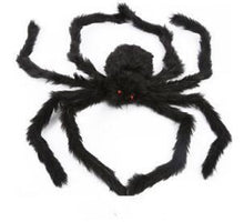 Charger l&#39;image dans la galerie, 2018 New Halloween Horrible Big Black Furry Fake Spider  Creep Trick Or Treat Halloween Decoration