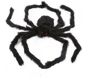 2018 New Halloween Horrible Big Black Furry Fake Spider  Creep Trick Or Treat Halloween Decoration