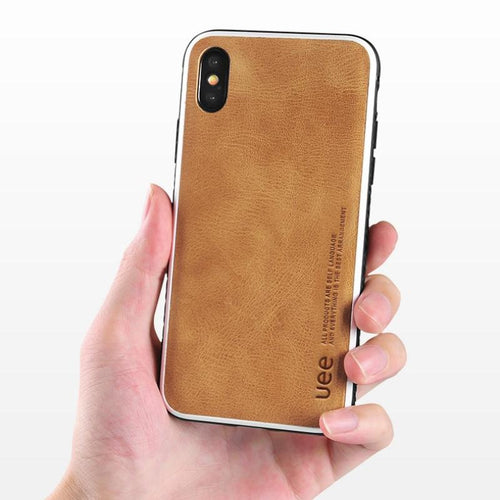 Luxury Genuine Leather Fitted Cover for Iphone