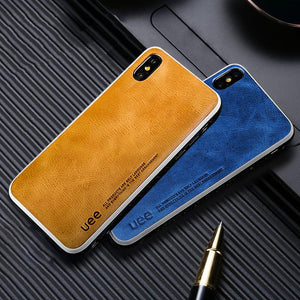 Luxury Genuine Leather Fitted Cover for Iphone