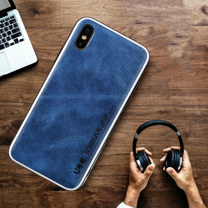 Luxury Genuine Leather Fitted Cover for Iphone