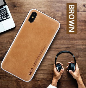 Luxury Genuine Leather Fitted Cover for Iphone