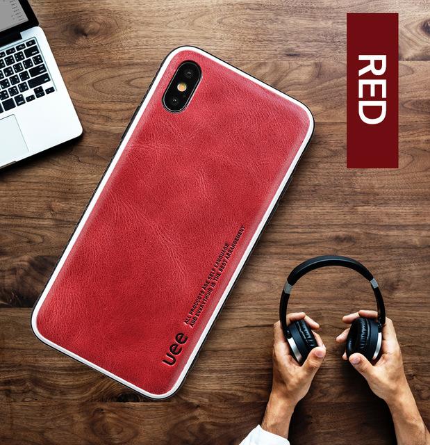 Luxury Genuine Leather Fitted Cover for Iphone
