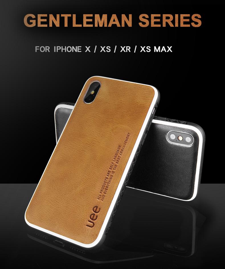 Luxury Genuine Leather Fitted Cover for Iphone