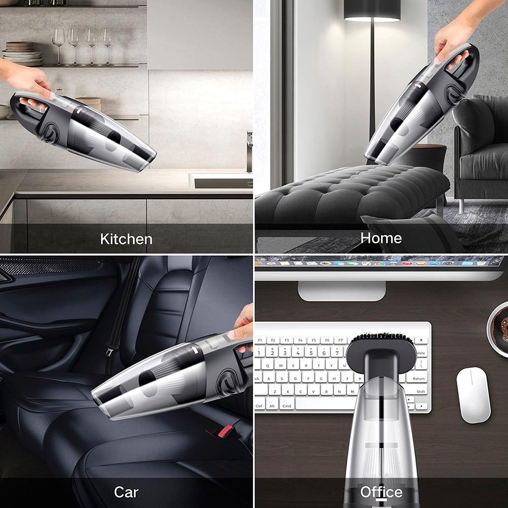 Portable Cordless Rechargeable Car Vacuum Cleaner Wet/Dry Vaccum Cleaner for Car Home