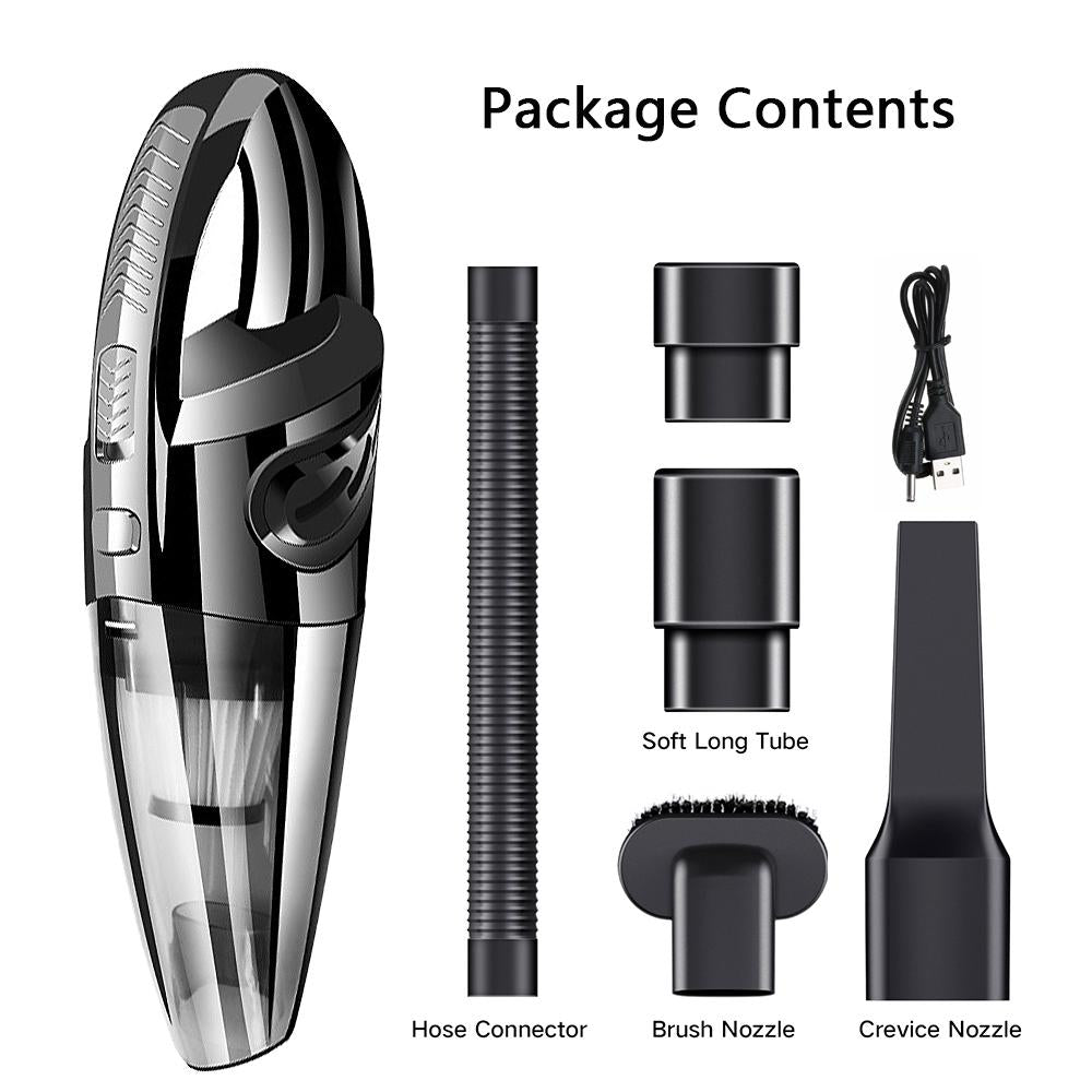 Portable Cordless Rechargeable Car Vacuum Cleaner Wet/Dry Vaccum Cleaner for Car Home