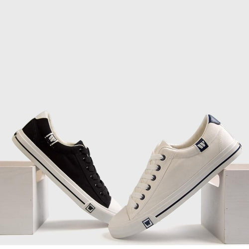 Quality Casual Lace-Up Vulcanized Canvas Shoes