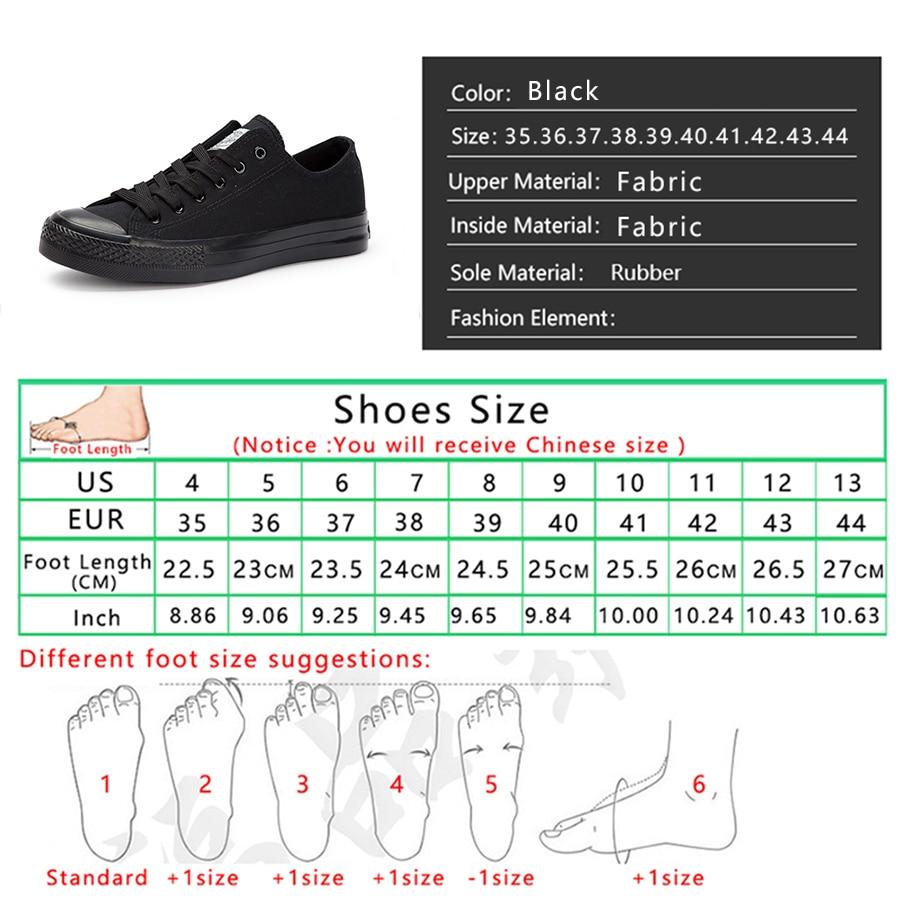 Classic pure black canvas shoes