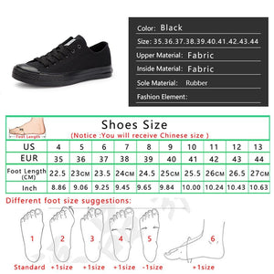 Classic pure black canvas shoes