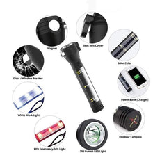 Load image into Gallery viewer, 4000LM Rechargeable Multifunction Emergency Torch